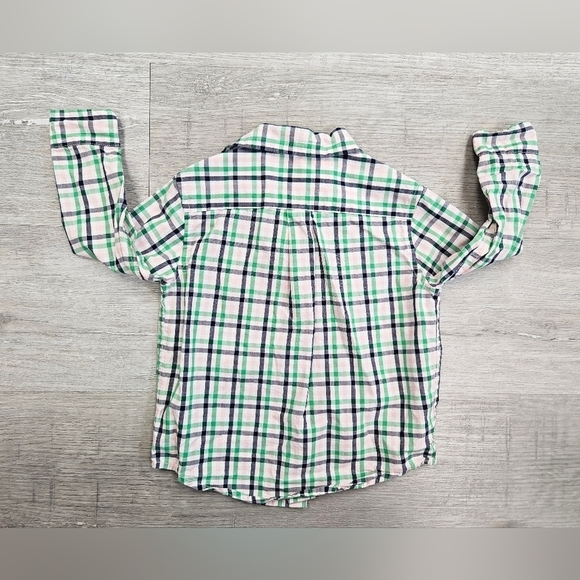 JANIE AND JACK Plaid Button Shirt Long Sleeve 18-24 Months - Picture 2 of 4
